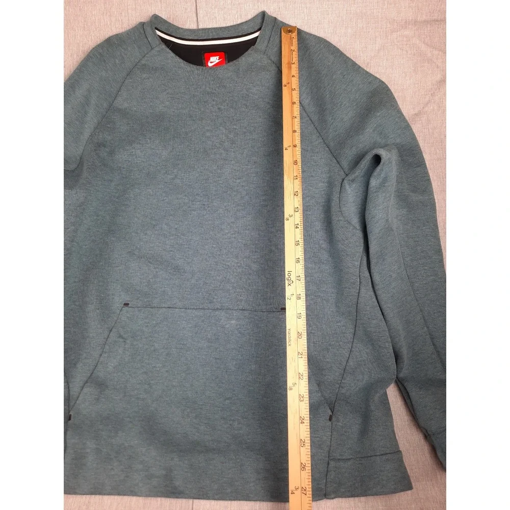 Nike Women's Large Gray Pullover Crewneck Performance Sweater Jacket with Pocket - Picture 4 of 10